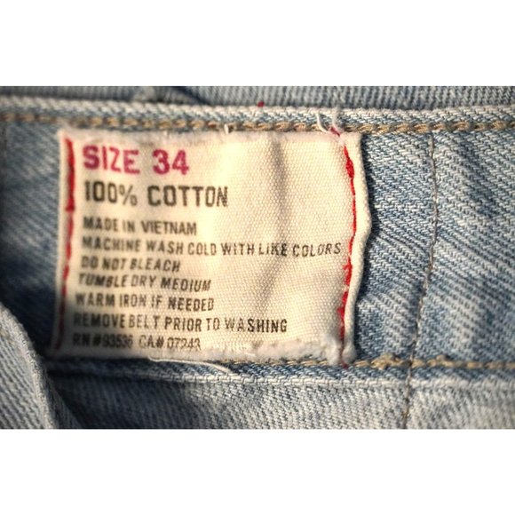 Vintage Ecko Shorts, Blue Jean Shorts, Mens Size 34, Light Wash Denim, Ecko UNLT - Picture 9 of 9